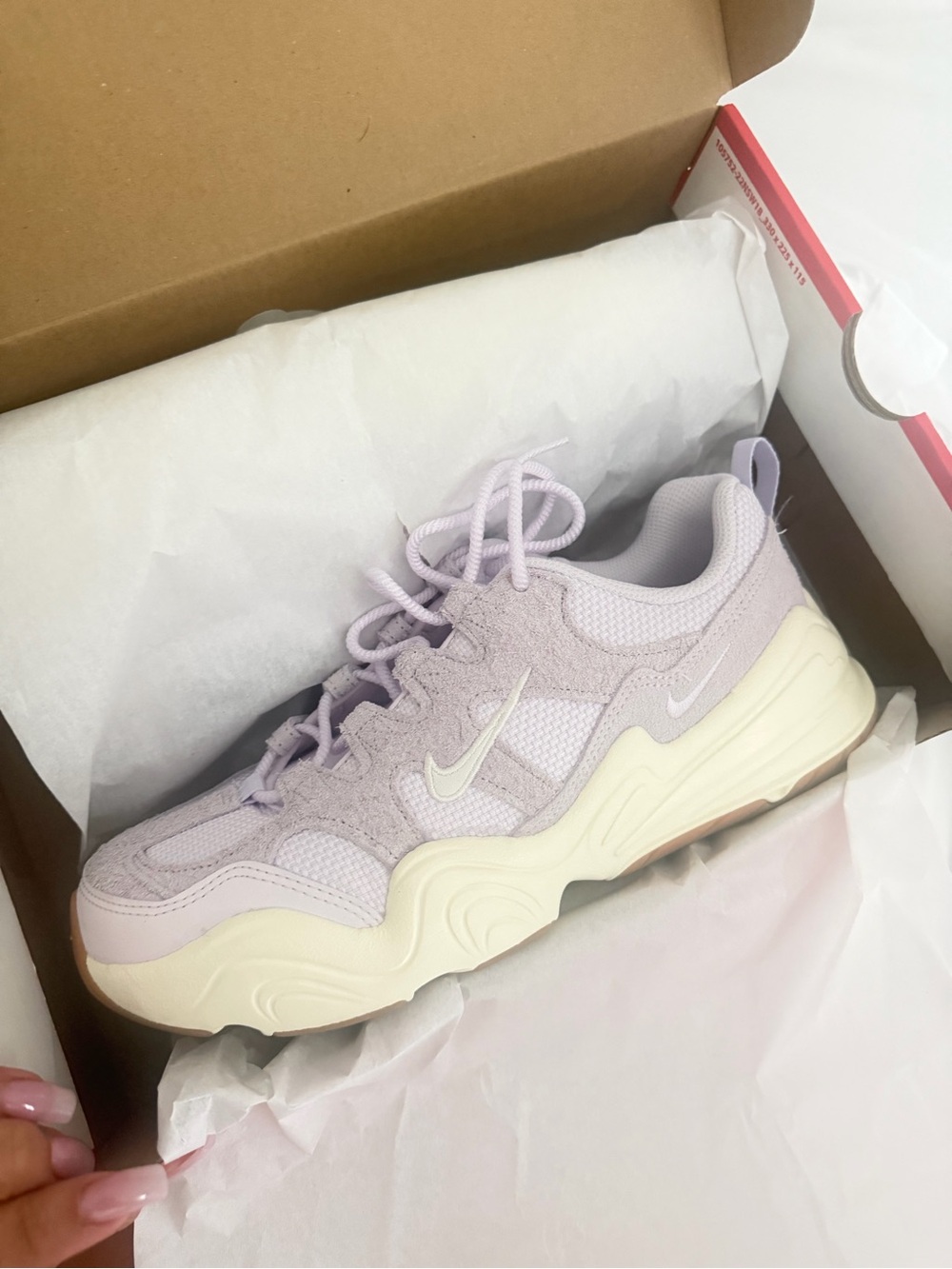 Nike Women’s Lavender and Cream Chunky Runner Sneakers